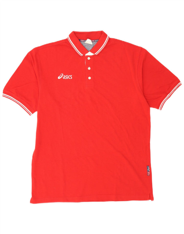 Polo Asics Uomo XL Rossa In Cotone