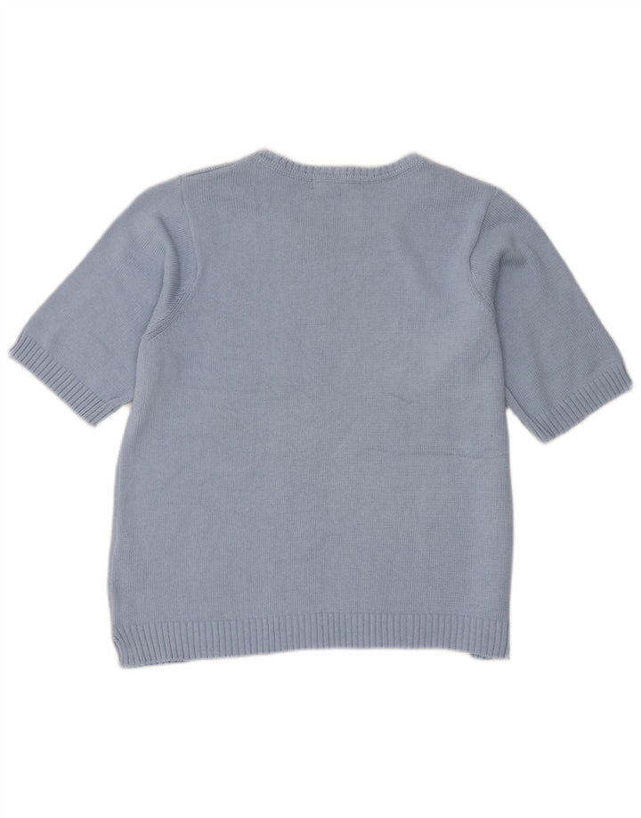 Maglione maglione con scollo a barca da donna Marks & Spencer UK 16 grande blu