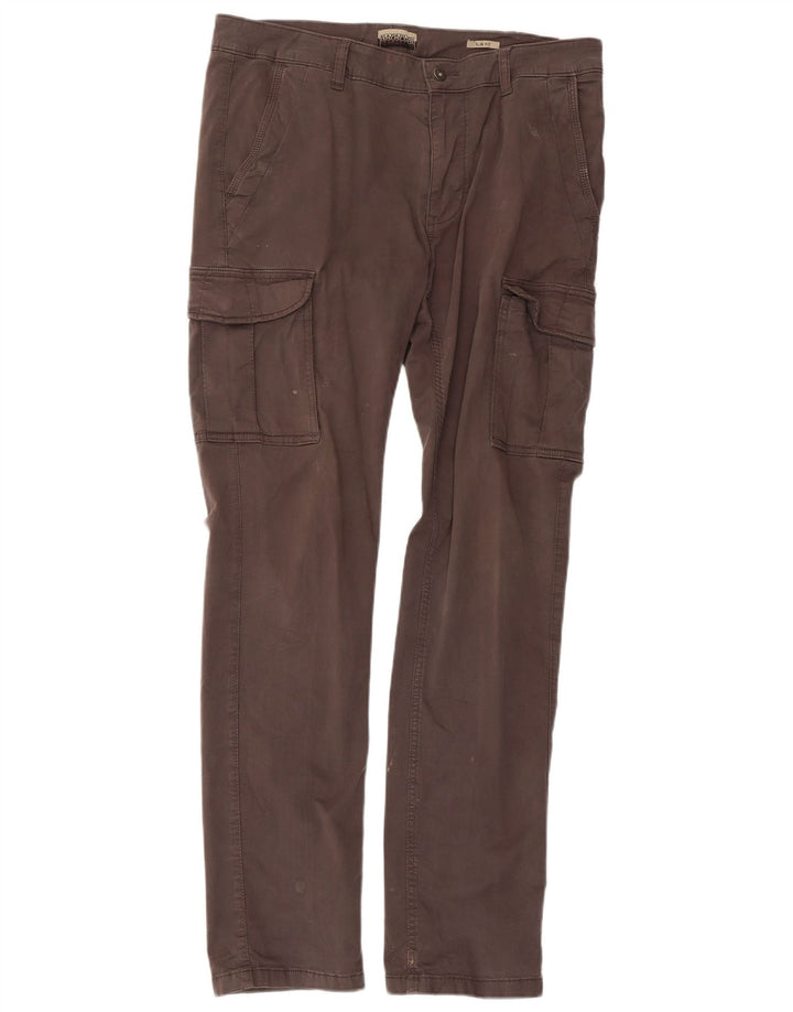 Pantaloni cargo slim da uomo Napapijri W33 L32 in cotone grigio