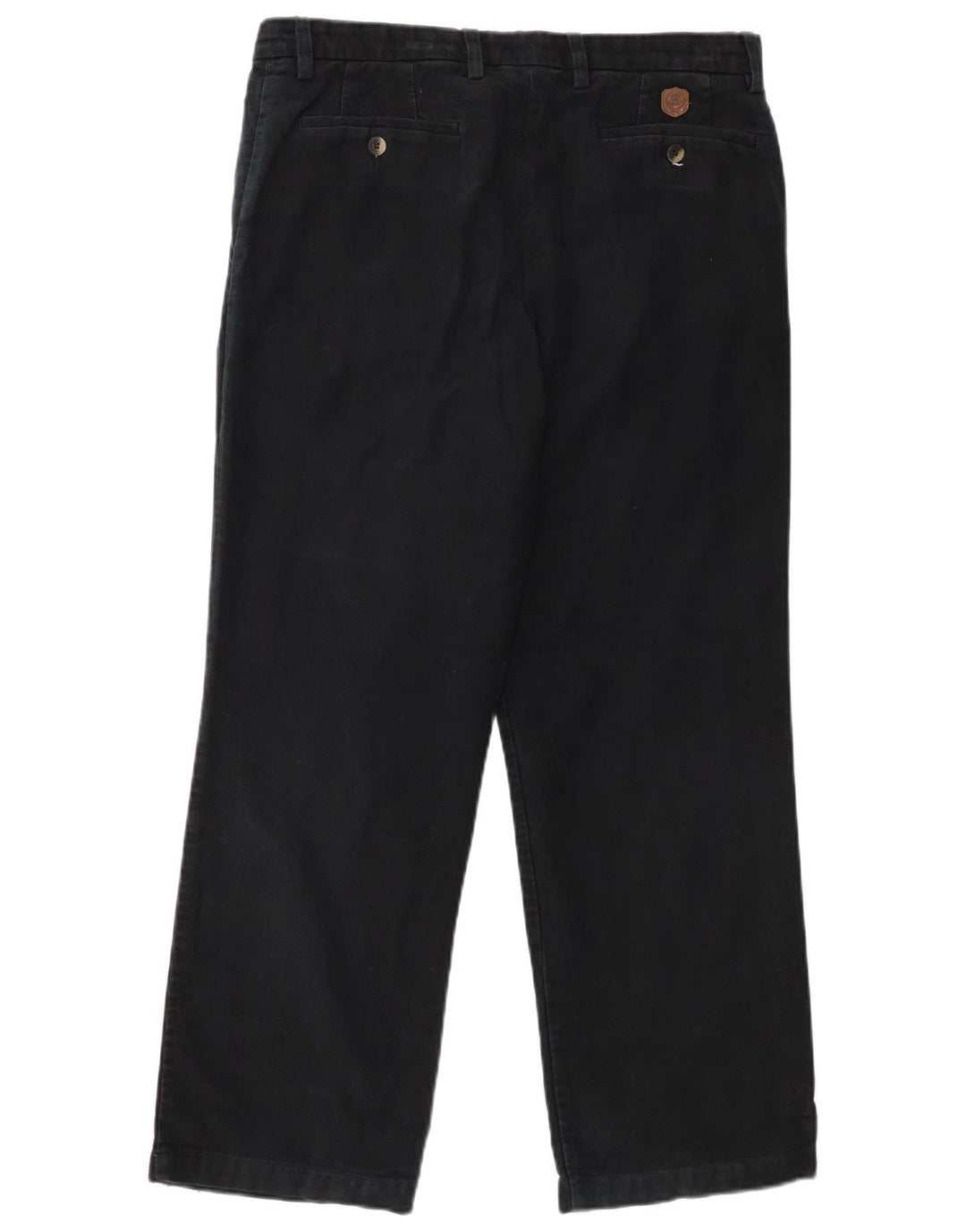 Pantaloni chino da uomo Marks & Spencer blu Harbour W34 L29 cotone nero