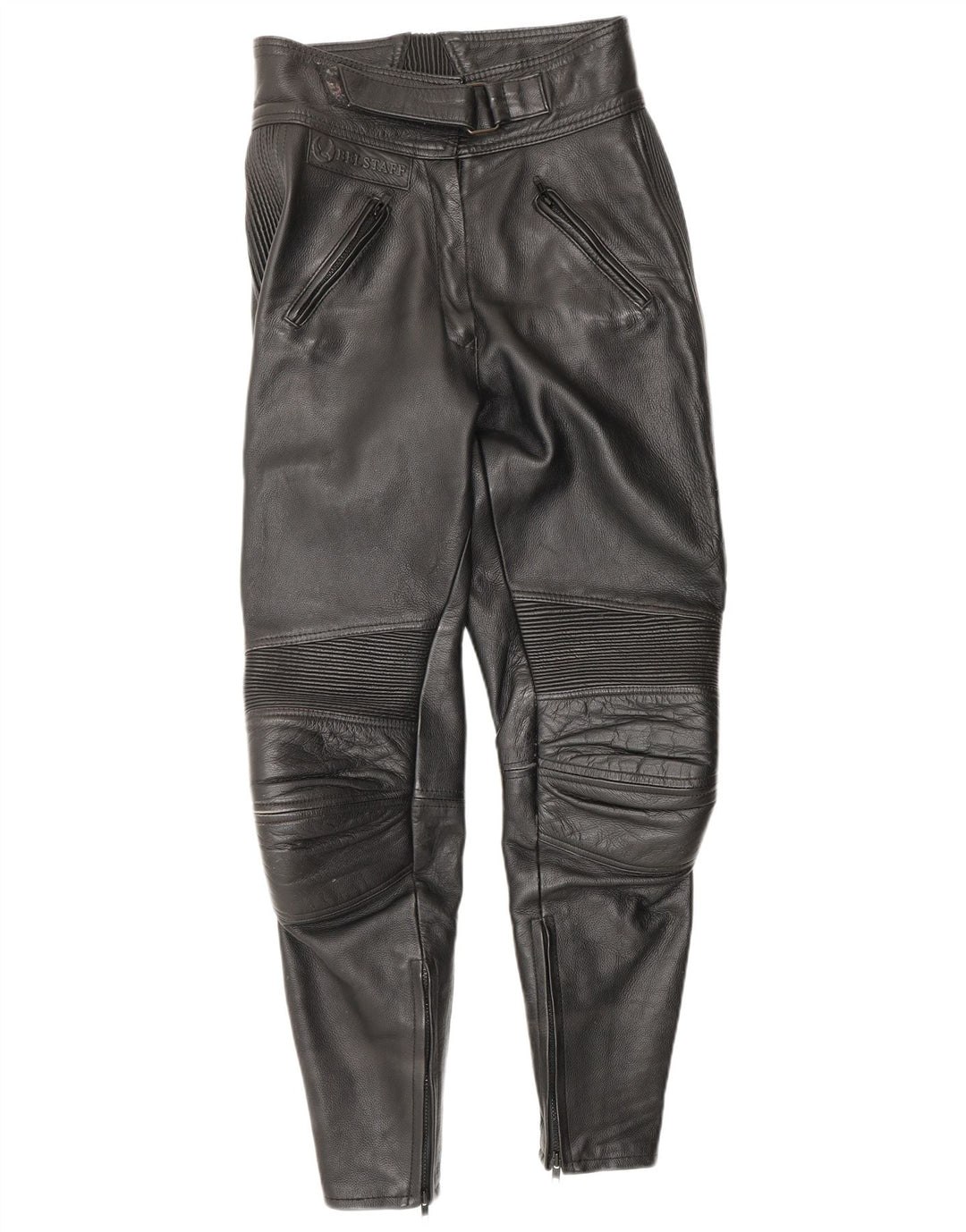 Pantaloni in pelle Moto Racer da donna BELSTAFF UK 14 Medium W28 L29 Nero