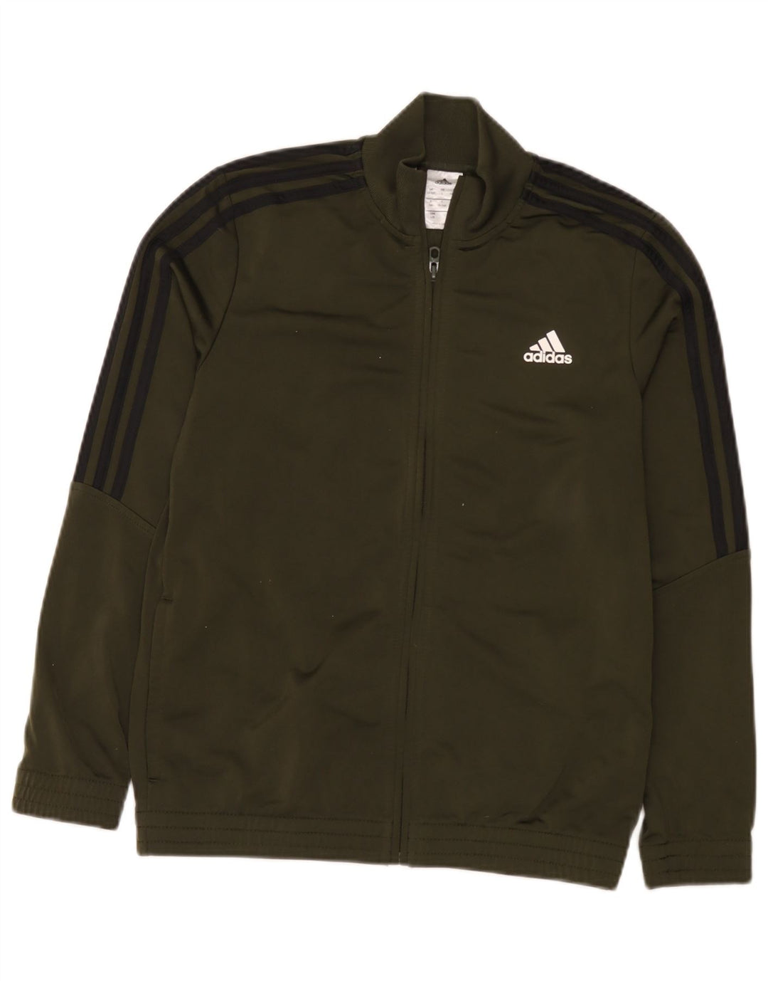 Giacca da tuta da ragazzo Adidas 13-14 anni in poliestere kaki