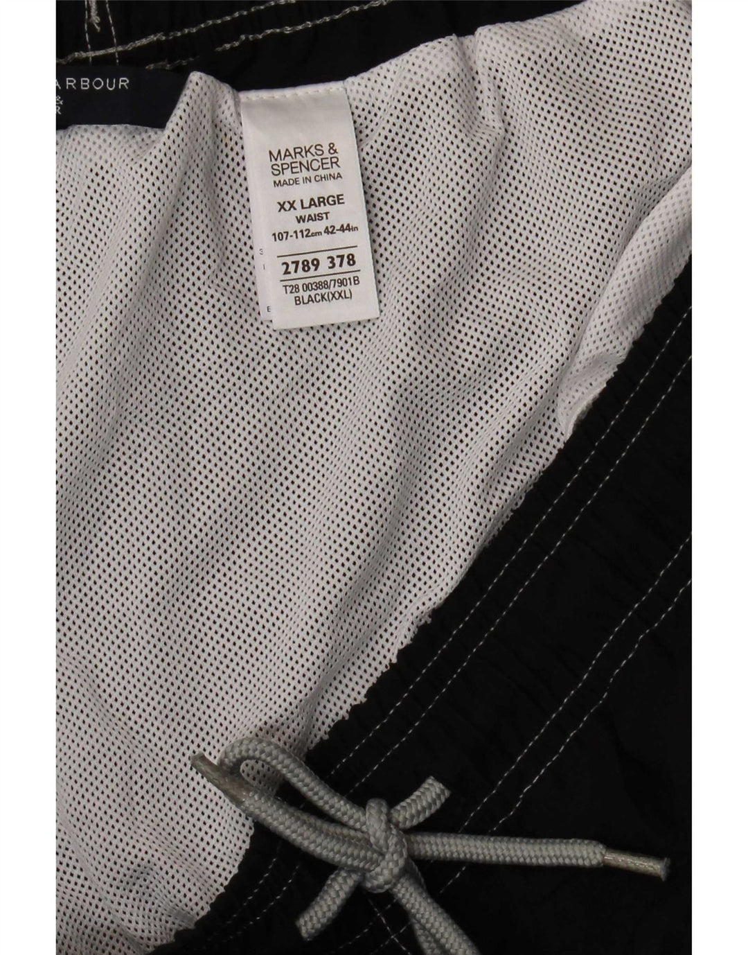 Pantaloncini da bagno da uomo Marks & Spencer 2XL poliestere nero