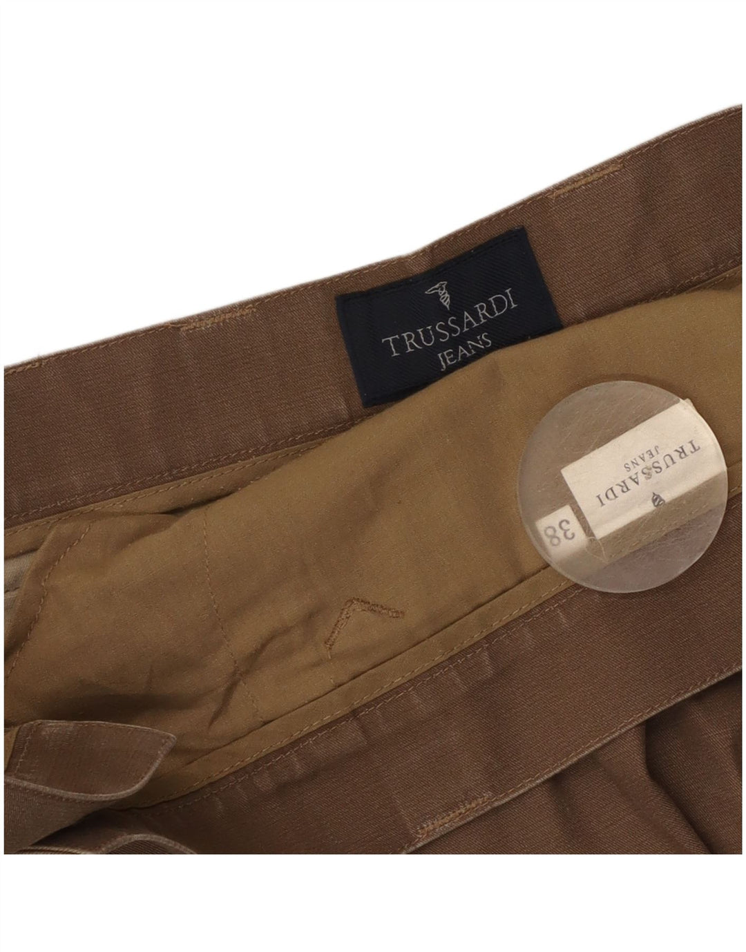 Pantaloni Casual Dritti Uomo Trussardi W38 L31 Marrone