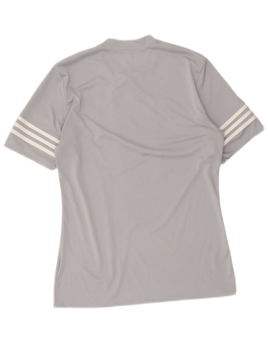 T-shirt Adidas Climalite da uomo Top in poliestere grigio medio