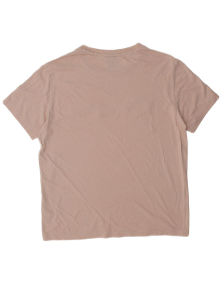 T-shirt grafica da uomo CHAMPION Top grande in cotone rosa