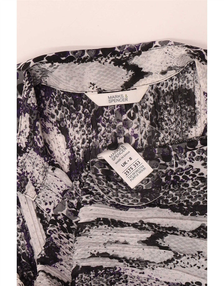 Camicetta a maniche lunghe da donna Marks & Spencer UK 8 Small Viola