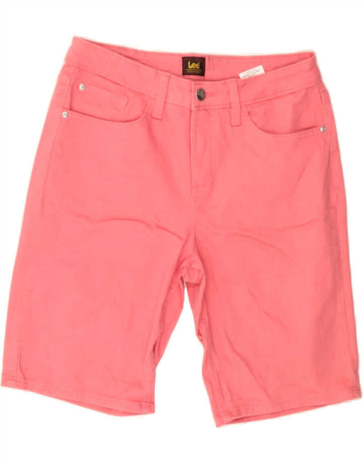 LEE Womens Denim Shorts US 8 Medium W30 Pink Cotton Vintage Lee and Second-Hand Lee from Messina Hembry 