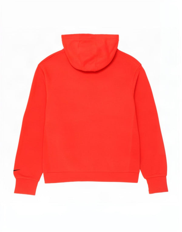 Felpa con cappuccio grafica Nike Chicago Bulls da uomo, piccola, in cotone rosso