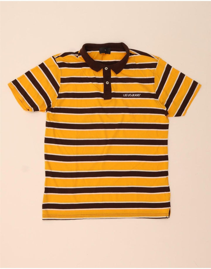 Polo Uomo Liu Jo Cotone Rigato Medio Giallo