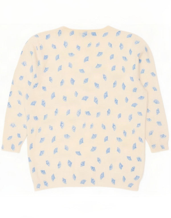 Marks & Spencer Maglione da donna con scollo a barchetta e maniche a 3/4 UK 14 Large Whit