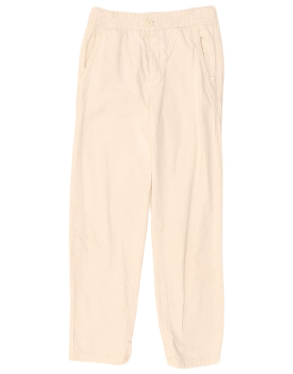 Pantaloni chino dritti da uomo Zara piccoli W30 L29 bianco sporco