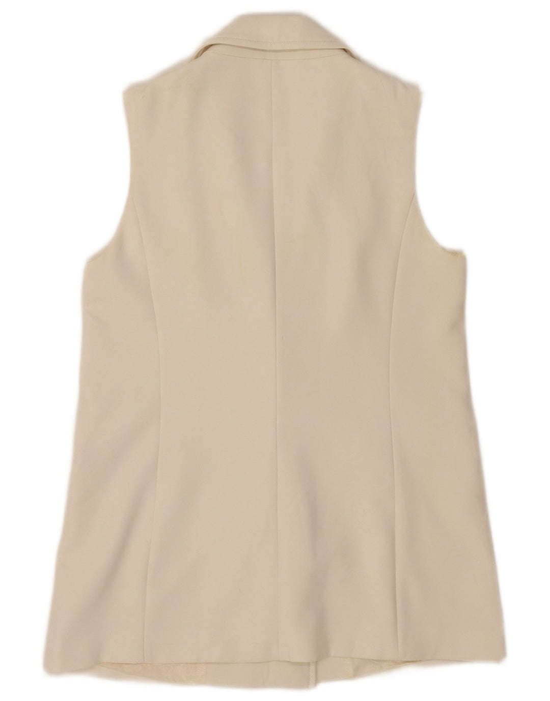 Giacca blazer doppiopetto senza maniche da donna Zara UK 12 colore bianco medio