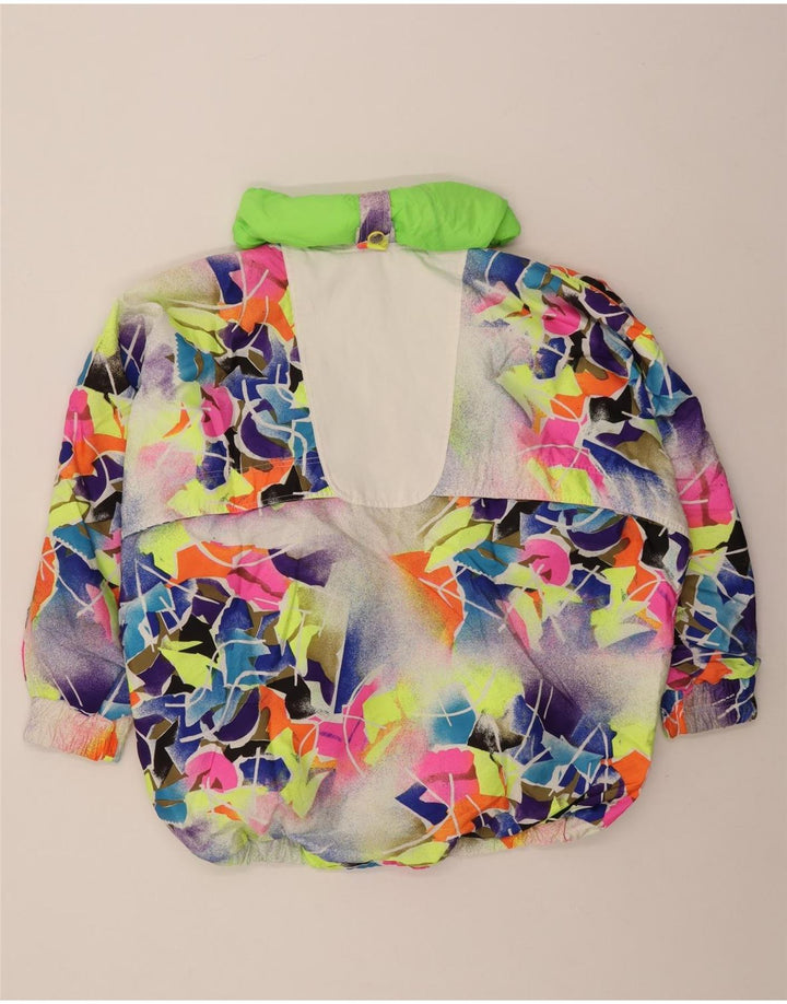 Giacca a vento con cappuccio da donna Brunik IT 46 Large multicolore geometrica