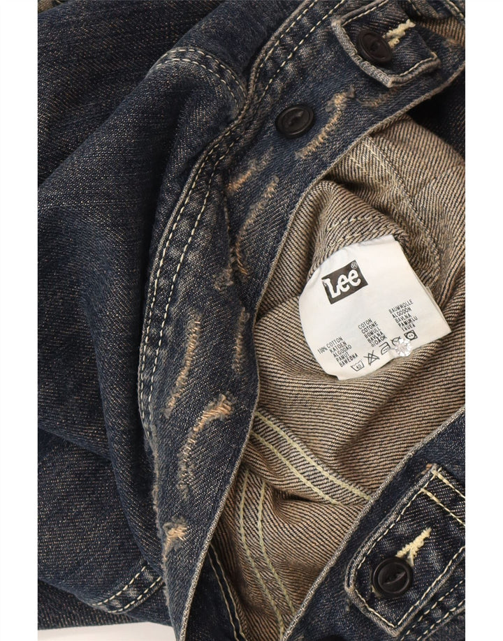 Giacca in denim da donna Lee UK 14 cotone blu medio