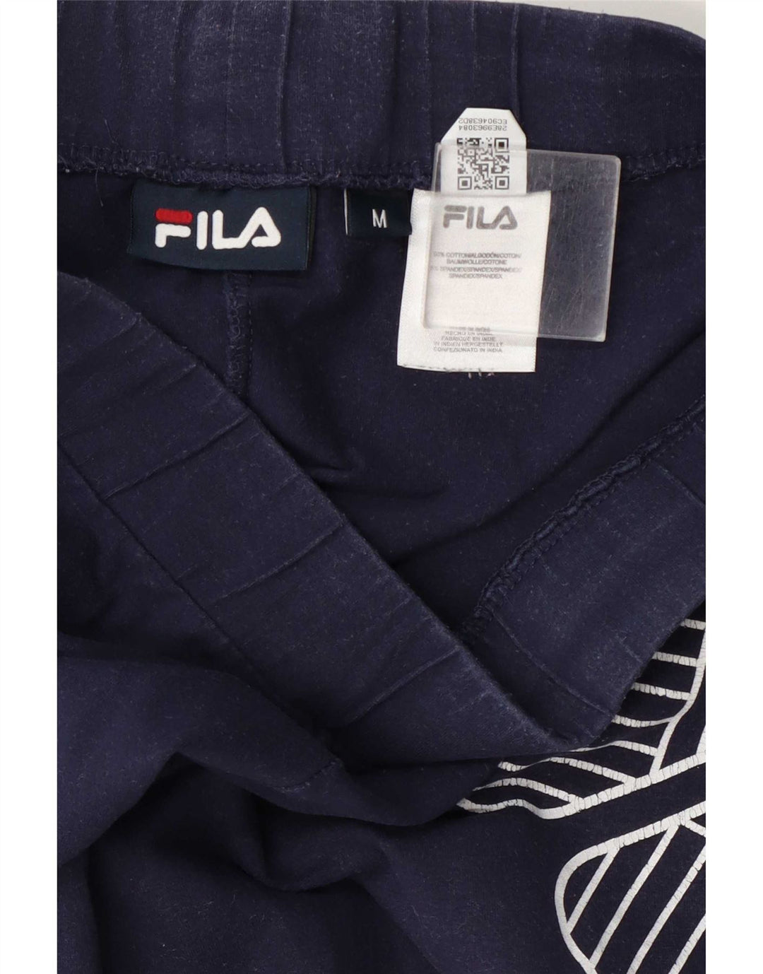 Leggings grafici da donna Fila UK 12 cotone blu navy medio