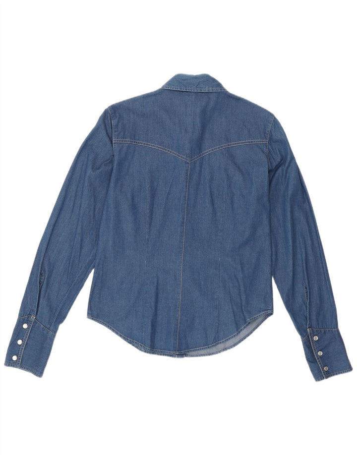 Camicia di jeans da donna Carrera UK 12 Cotone blu medio