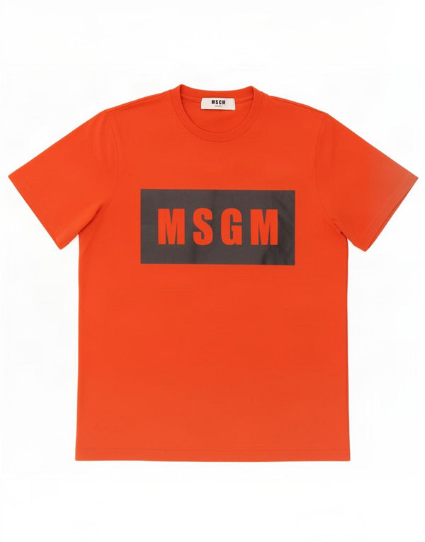 MSGM T-shirt grafica da uomo Top piccola rossa in cotone