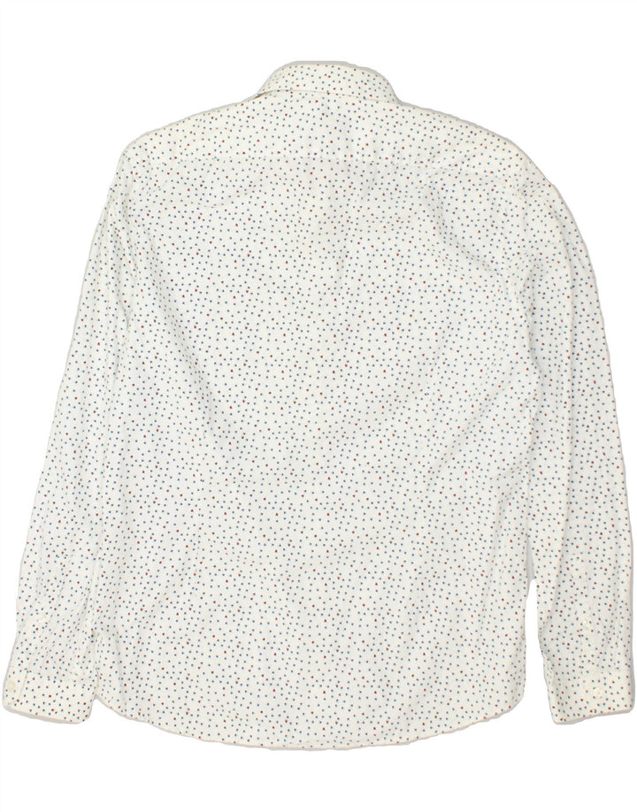 JULES Mens Slim Shirt XL White Cotton | Vintage Jules | Thrift | Second-Hand Jules | Used Clothing | Messina Hembry 