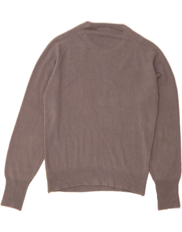 PIERRE CARDIN Mens Crew Neck Jumper Sweater Medium Grey Acrylic Vintage Pierre Cardin and Second-Hand Pierre Cardin from Messina Hembry 