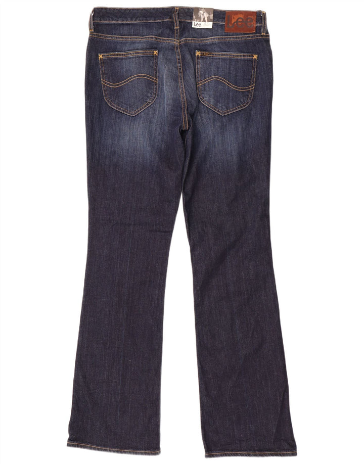 Jeans Bootcut da donna Lee W34 L33 cotone blu navy
