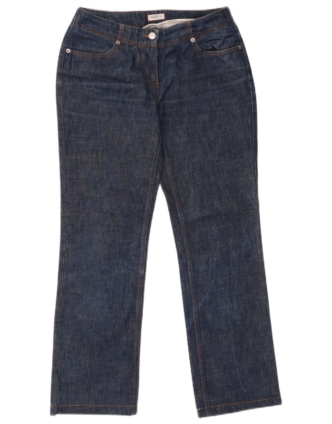 Max & Co. Jeans dritti da donna UK 12 Medio W30 L28 Cotone blu