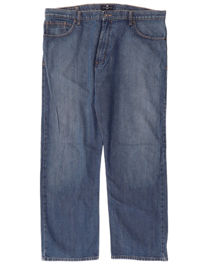 Jeans dritti da uomo Marks & Spencer Blue Harbour W40 L29 cotone blu