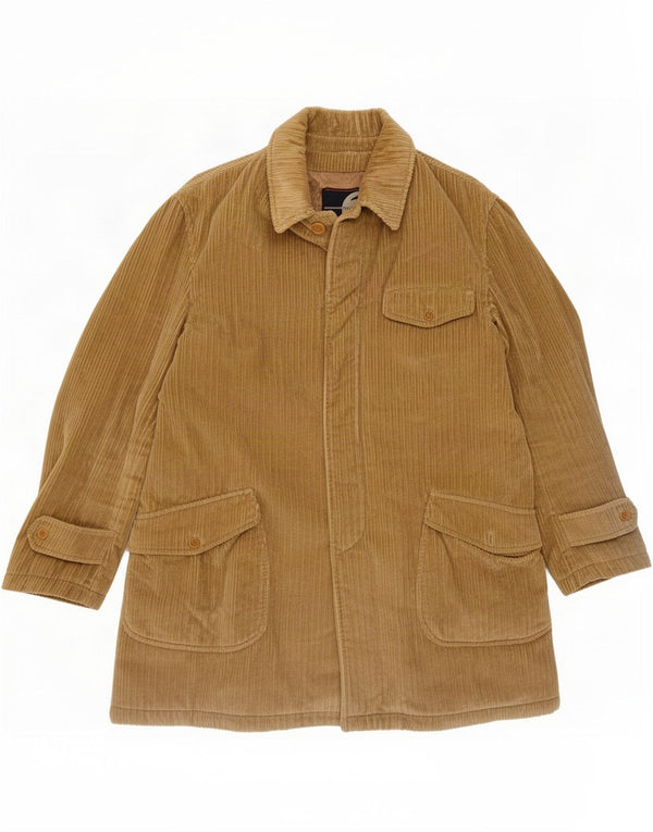 Facis Cappotto giacca a vento da uomo in velluto a coste IT 48 Cotone beige medio Classico