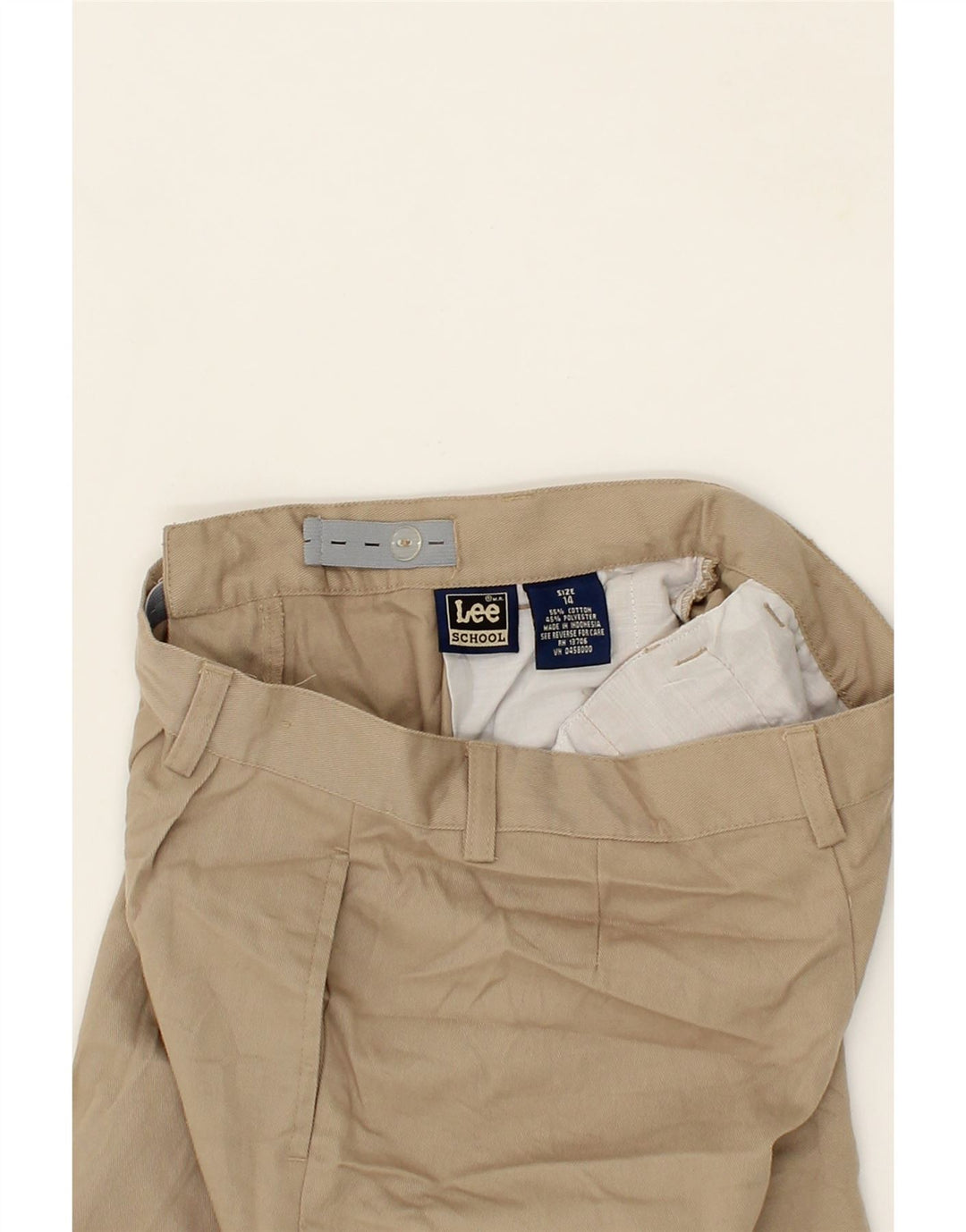 LEE Boys Chino Shorts 13-14 Years W26 Beige Cotton Vintage Lee and Second-Hand Lee from Messina Hembry 