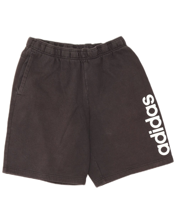 Pantaloncini sportivi Adidas da uomo con grafica media in cotone nero