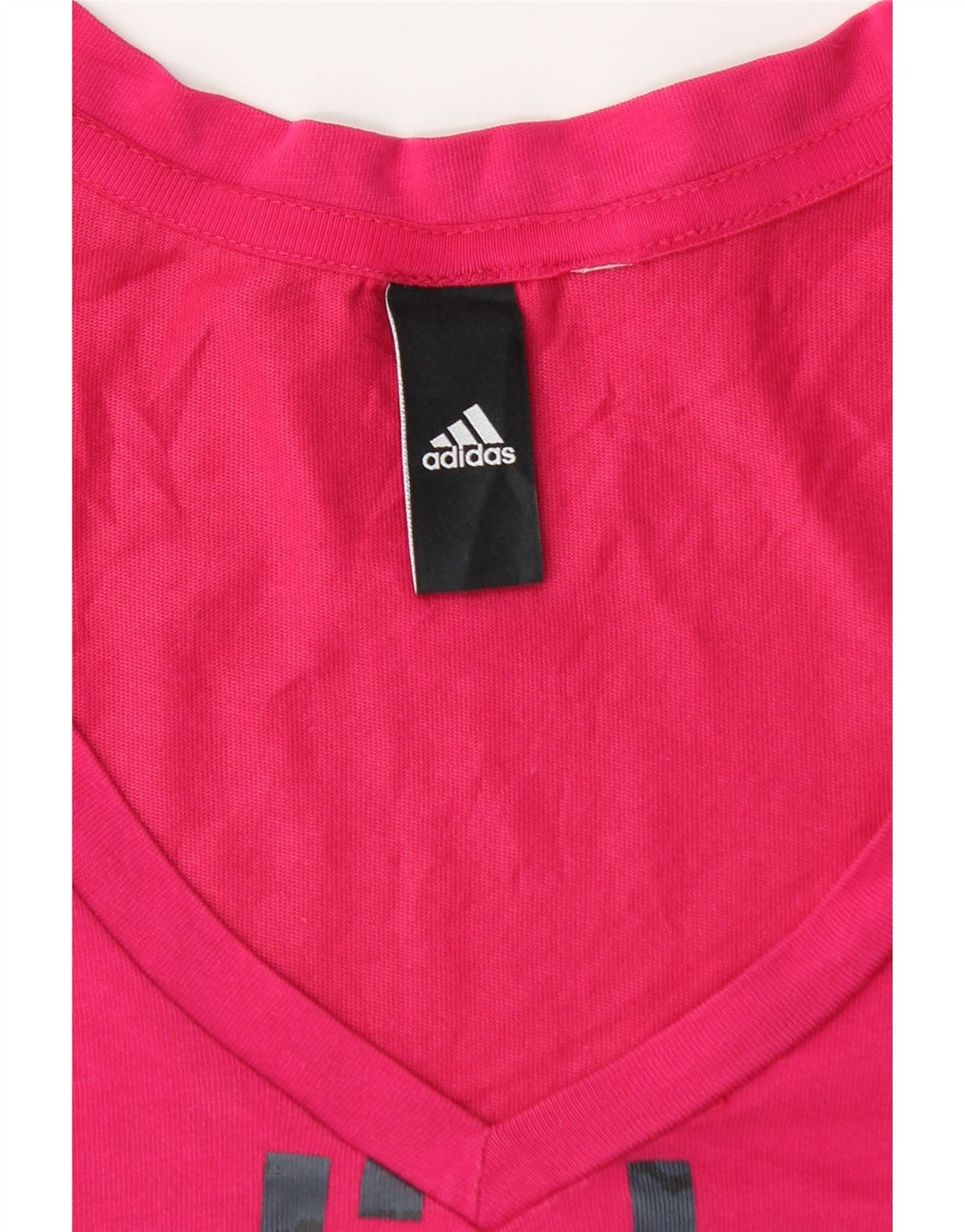 T-shirt grafica da donna Adidas Top UK 12 rosa medio