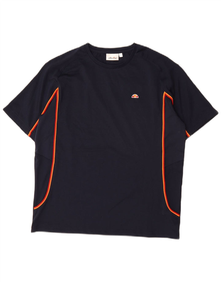 T-shirt da bambino ELLESSE 13-14 anni in poliestere blu navy