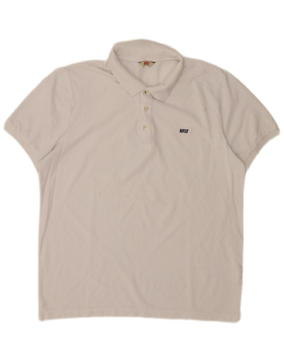 Polo da uomo Rifle XL in cotone bianco