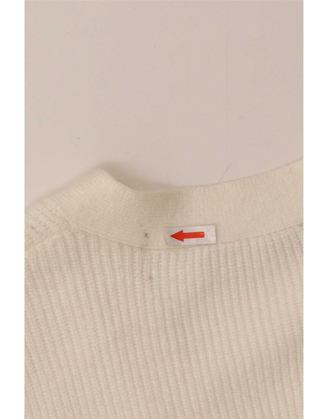 Maglione cardigan da donna Zara UK 12 viscosa bianca media