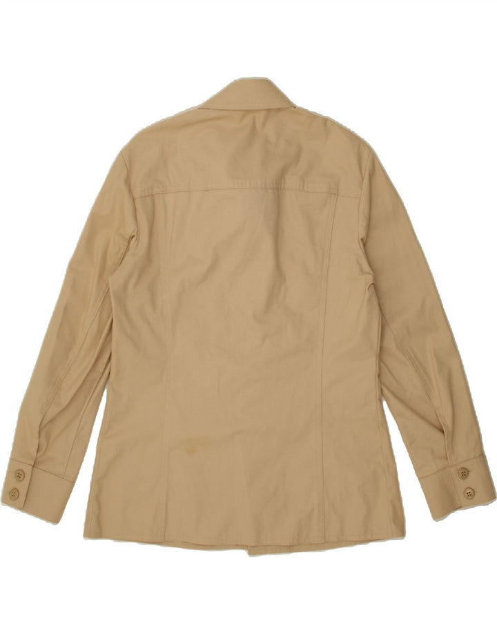 VINTAGE Mens Military Jacket UK 36 Small Beige Vintage Vintage and Second-Hand Vintage from Messina Hembry 