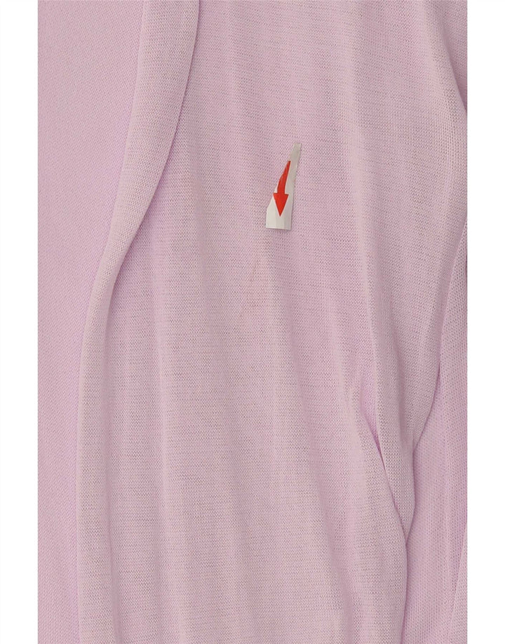 Top Zara da donna in camicetta trasparente UK 10 piccola viscosa rosa