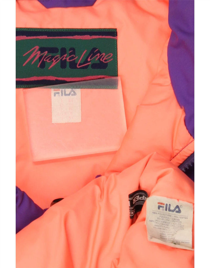 Giacca imbottita oversize con cappuccio da donna Fila IT 44 poliestere viola medio