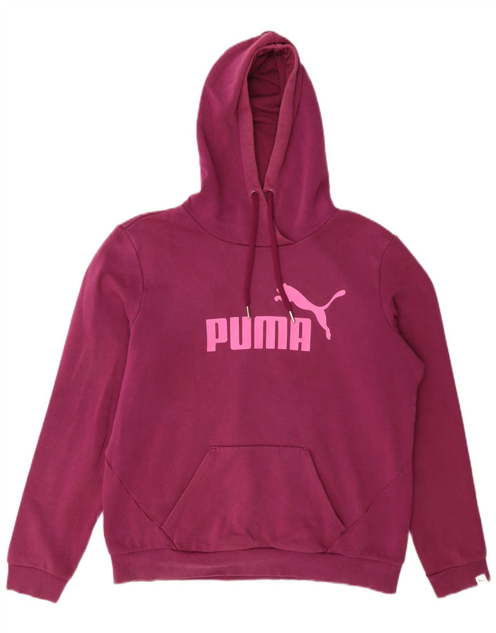 Felpa con cappuccio grafica da donna Puma UK 14 Large Viola Poliestere