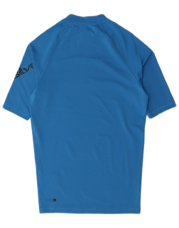 QUIKSILVER Mens Graphic T-Shirt Top Small Blue Polyester