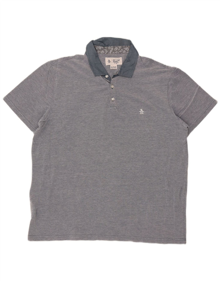 Polo da uomo Penguin XL in cotone blu