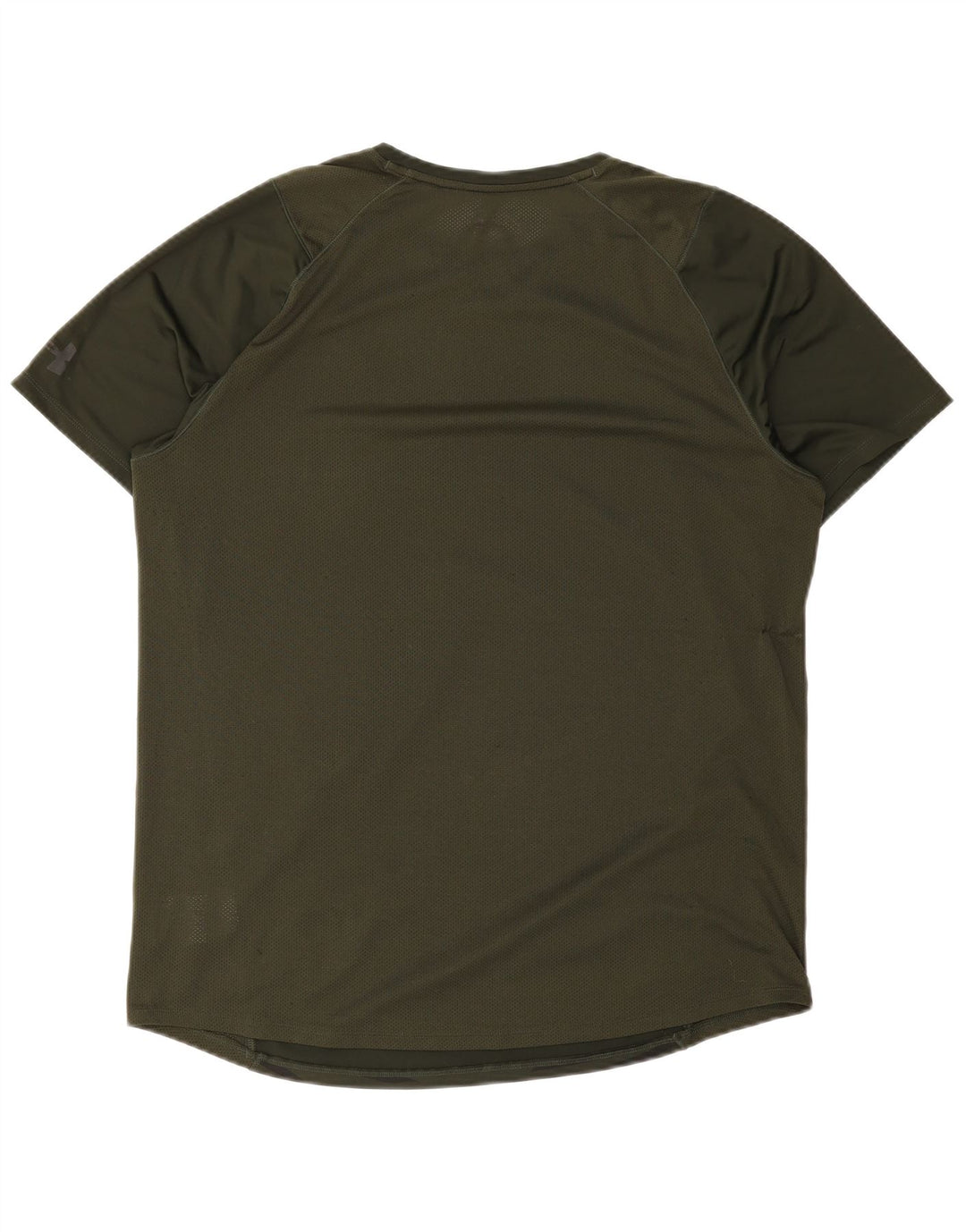 T-shirt aderente da uomo Under Armour Top XL poliestere a righe verdi