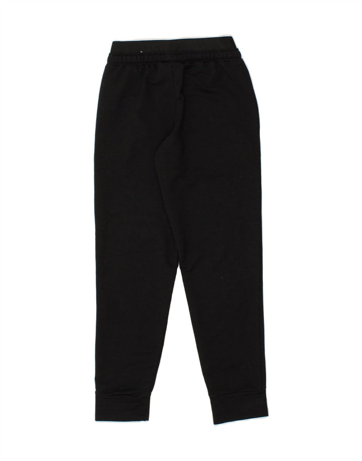 PUMA Girls Tracksuit Trousers Joggers 9-10 Years Black Polyester Vintage Puma and Second-Hand Puma from Messina Hembry 