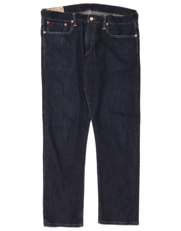 Polo Ralph Lauren Jeans dritti da uomo W34 L32 cotone blu navy