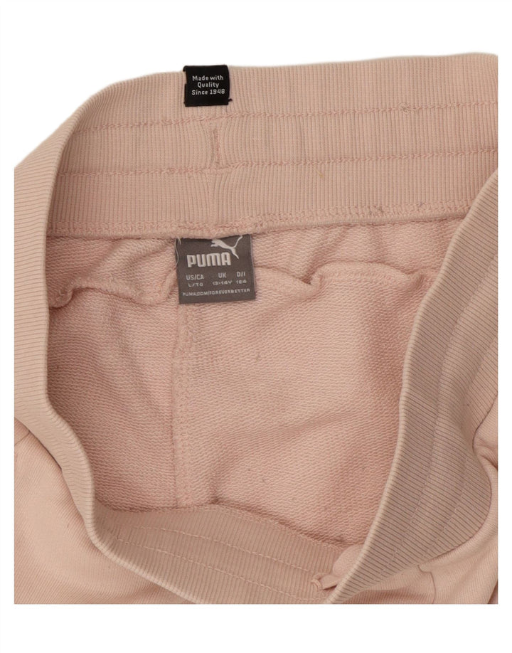 Pantaloncini sportivi con grafica PUMA per ragazze 13-14 anni in cotone rosa