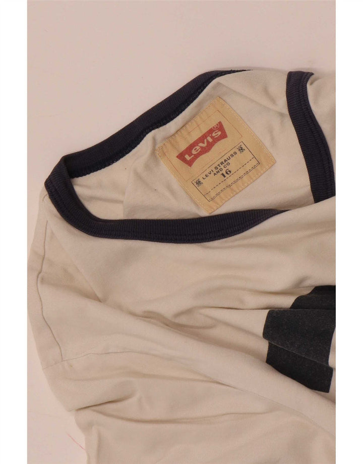 T-shirt grafica per ragazzi Levi's 15-16 anni bianca