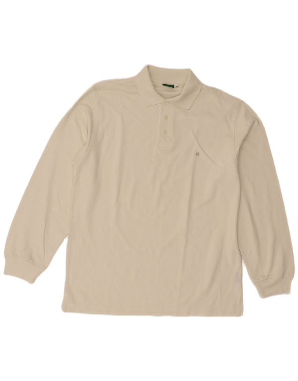 Polo Da Uomo A Manica Lunga Invicta In Cotone Beige Medio