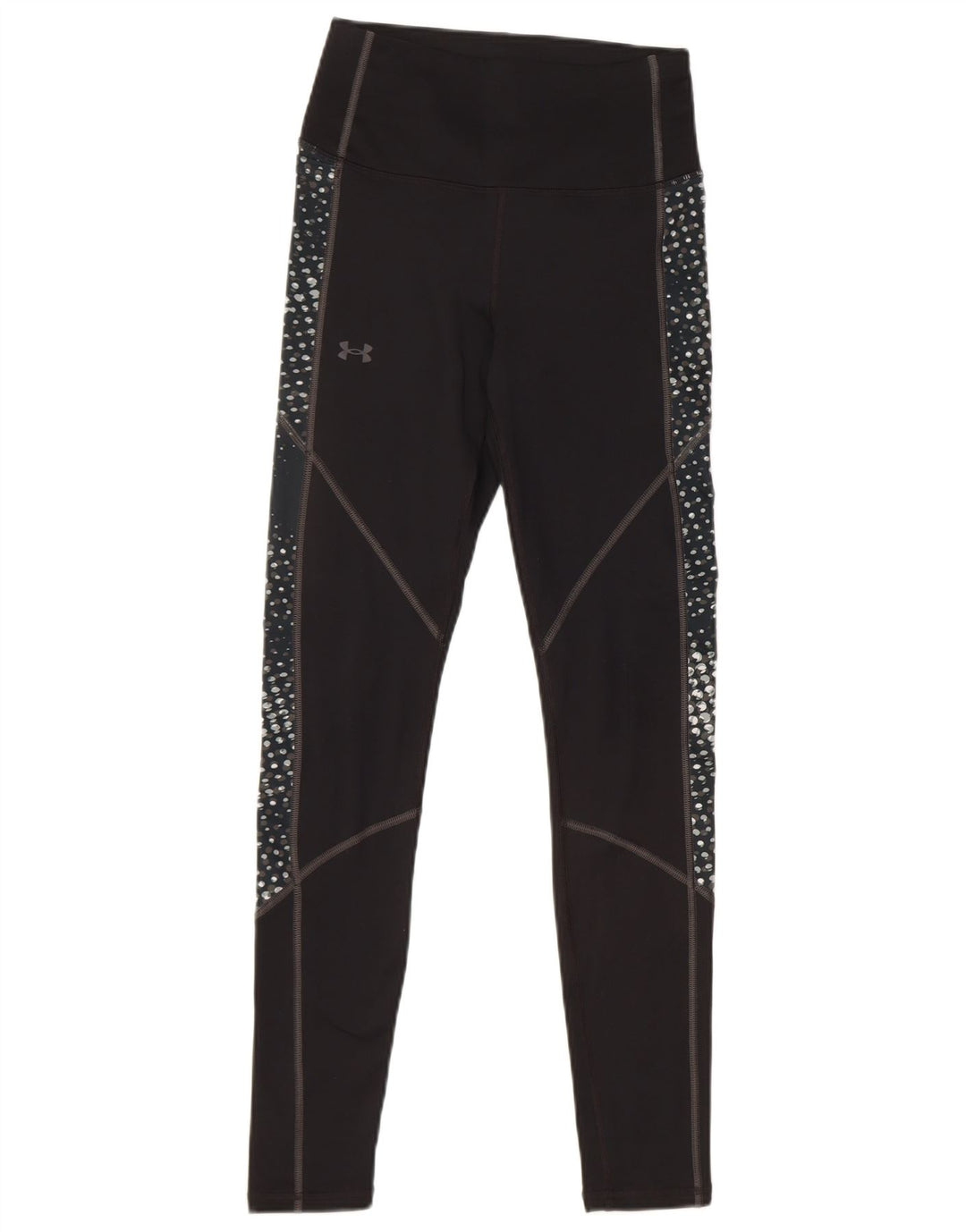 UNDER ARMOUR Womens Leggings UK 4 XS  Black Spotted