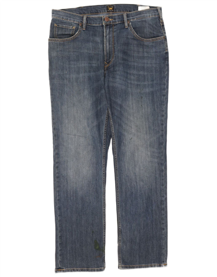 Jeans dritti da uomo Lee Brooklyn W36 L30 cotone blu