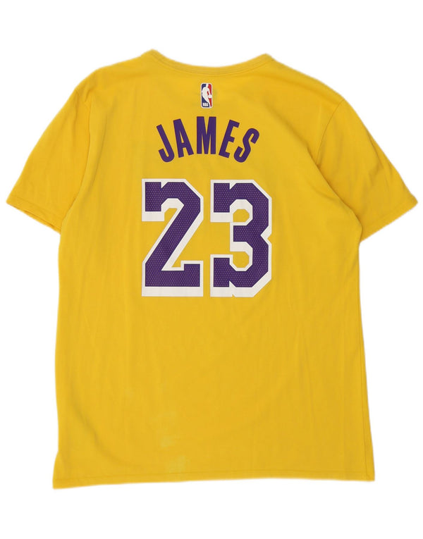 T-shirt grafica Nike Los Angeles Lakers da uomo, grande, in cotone giallo