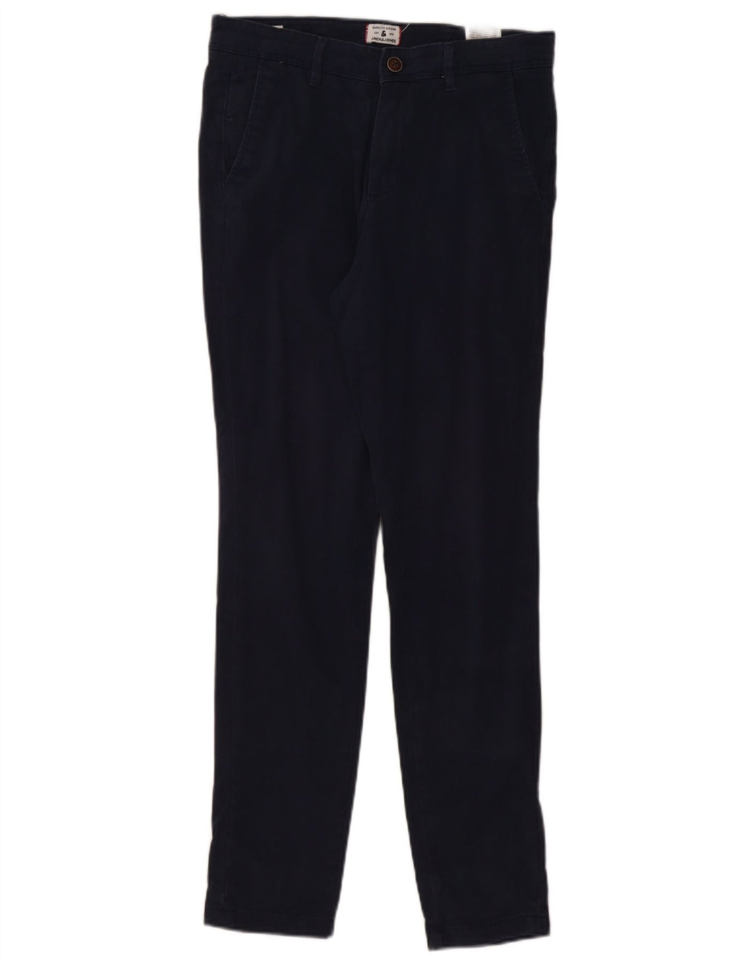 JACK & JONES Pantaloni chino slim da uomo W30 L32 in cotone blu navy